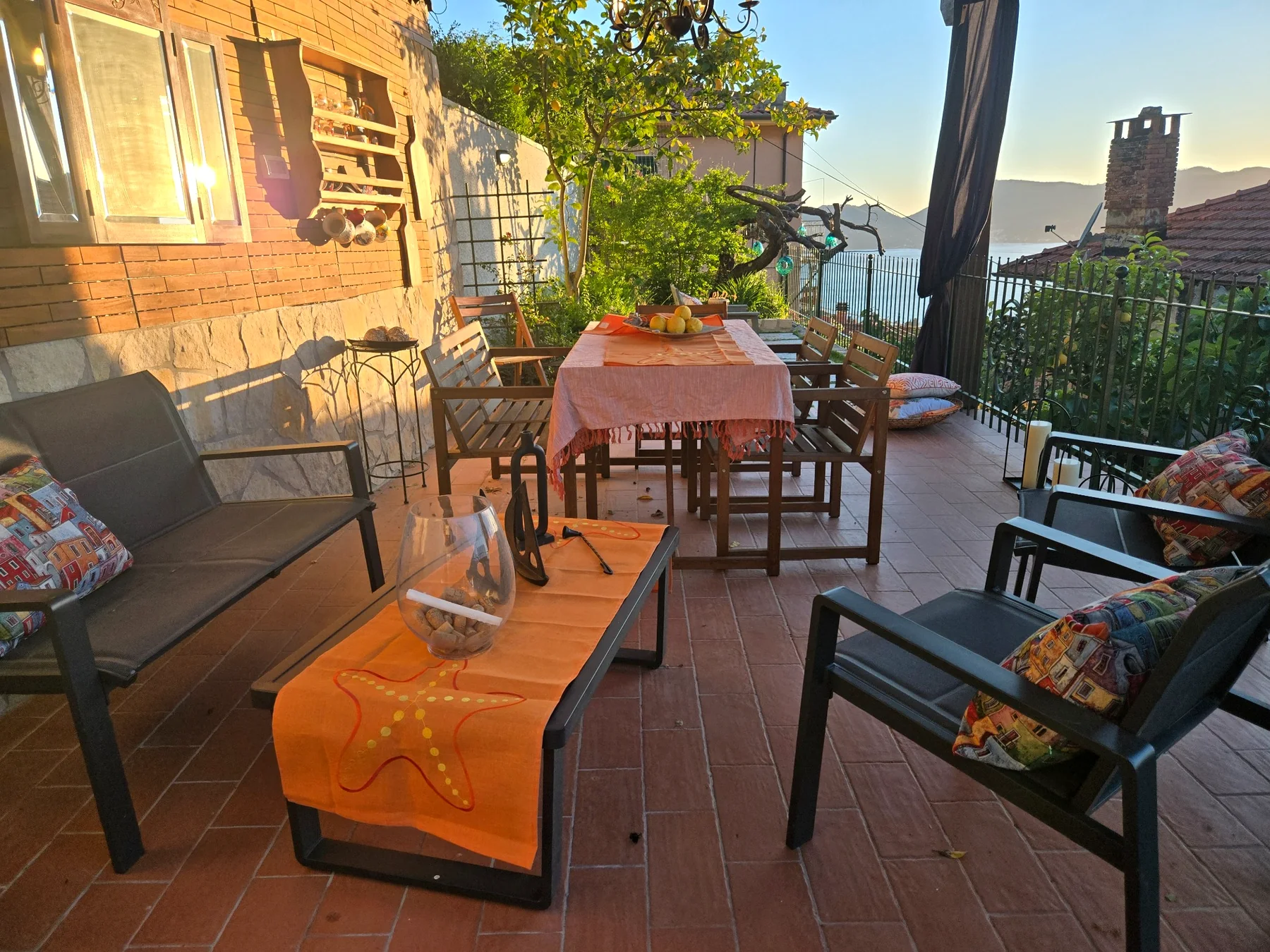 Outdoor dining area