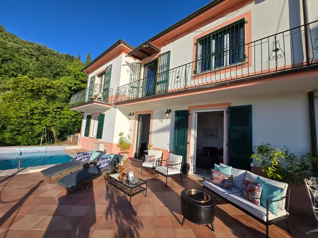 Terraza junto a la piscina